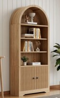 Red Barrel Studio 70.08"H Arched Storage Bookcase New in Box $399