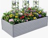 Arlmont & Co Kymari Galvanized Raised Garden Bed, Plant Supports Offered, 8' x 4' x 2' New in Box $299