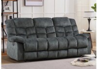 Red Barrel Studio Edilmar 83.1'' Wide Contemporary and Overstuffed Manual Reclining Sofa with Wide Backrest in Gray New in Box $2399
