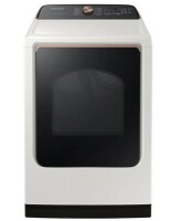 Samsung - 7.4 Cu. Ft. Smart Electric Dryer with Steam and Sensor Dry - Ivory New $1299