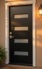 Protons Link 36 In. X 80 In. Black Fiberglass Exterior Door Slab &ndash;Right-Hand Inswing New in Box $899