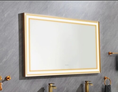 Apex 60" W x 36" H LED Heated Bathroom Mirror,Anti Fog,Dimmable,Dual Lighting Mode,Tempered Glass New in Box $599