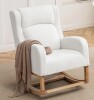 Harriet Bee 27.3" Wide Rocking Chair with Solid Wood Leg and Footrest New Shelf Pull $699