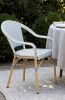 Bay Isle Home Altesa Outdoor Dining Chairs with Armrests, French Bistro Style Patio Chairs with PE Rattan New in Box $399