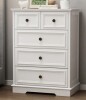 Winston Porter 5-Drawer Dresser With Elegant Arched Base And Round Metal Knobs New in Box $699