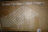 Alwyn Home Lutherville Queen 14'' Black Metal Platform Bed Frame With Steel Slat Support, No Box Spring Needed in Box $399 - 2