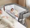 Suteck Baby Bassinet And Bedside Sleeper For Baby , 7 Height Adjustable Bedside Bassinet With Wheels New in Box $299