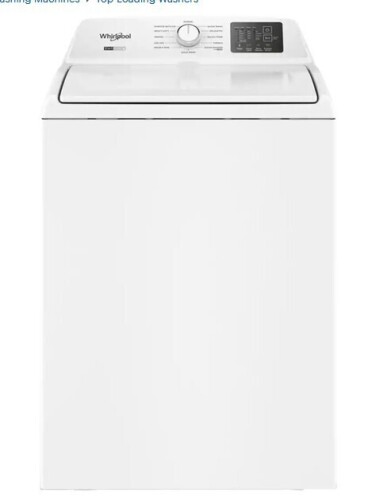 Whirlpool - 4.2-4.3 Cu. Ft. High-Efficiency Top Load Washer with 2-in-1 Removable Agitator - White New Floor Model $999