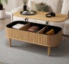 Latitude Run Coffee Table, Fluted Lift Top Coffee Table New in Box $399