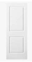 Jubest 30"x80" Raised 2 Panel Square Top Slab Door White Primed Hollow Core Composite Interior Door Slab New in Box $299