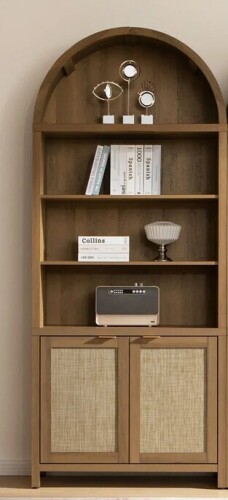 Sicotas Savanna Arched Bookcase with Doors New in Box $999