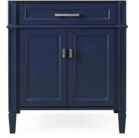 Wyndham Collection Beckett 30 in. Single Freestanding Dark Blue Bath Vanity Cabinet $1199