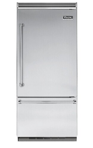 Viking - 36 in. Wide Professional 5 Series Quiet Cool 20.4 Cu. Ft. Bottom-Freezer Built-In Refrigerator - Stainless Steel New Floor Model On Working $1299
