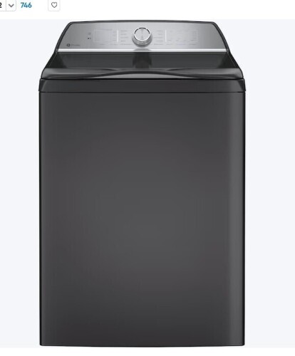 GE Profile High Efficiency Agitator Large ( 4.9-cu ft ) Top-Load Washer ( Diamond Gray ) New $1299