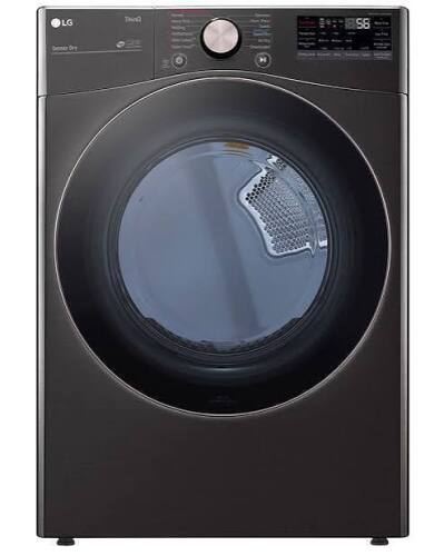 LG DLGX4001B 27 Inch Gas Smart Dryer with 7.4 Cu. Ft. Capacity, 12 Dryer Programs, Sensor Dry, Steam, Wrinkle Care, Dial-A-Cycle&trade;, SteamSanitary&trade; and Energy ...New $1499