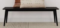 George Oliver Leaford 58.75" Solid Wood Bench in Black New In Box $399