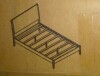 DHP Dacin Wood Bed Frame with Upholstered Headboard, Queen, Beige, Linen, (2 Boxes), New in Box $499 - 2