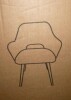 Corrigan Studio Matsuichi 24'' W Upholstered Armchair, Blue, New in Box $399 - 2