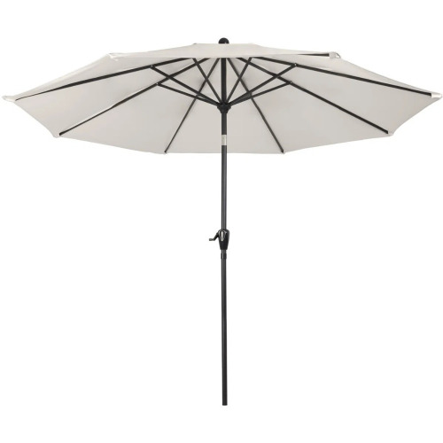 Pure Garden Kelton 10' W Crank Lift Auto-Tilt Patio Umbrella, Tan, New in Box $299