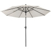 Pure Garden Kelton 10' W Crank Lift Auto-Tilt Patio Umbrella, Tan, New in Box $299