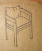 Christopher Knight Home Elko Outdoor and Indoor Aluminum Dining Chair/Lounge Chair with Teak Finish Frame and Dark Gray Cushions, New Open Box $399 - 2