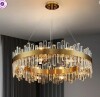 Everly Quinn Marais Dimmable Round K9 Crystal Ceiling Light Modern Chandelier New in Box $899