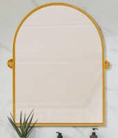 Ophelia & Co. Avais Arch Metal Wall Mirror with Tilted Frame, 24" x 36" New In Box $299