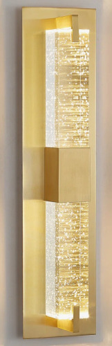 Everly Quinn Tomario Dimmable Crystal Bathroom Vanity Light New In Box $199