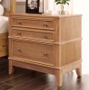 Qualler 3-Drawer Natural Nightstand (26 in. H x 27.3 in. W x 17.3 in. D) New In Box $399