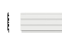 Ekena Millwork 7 1/2" x 96" Beaded Planking Moulding, PVC New Shelf Pull $79