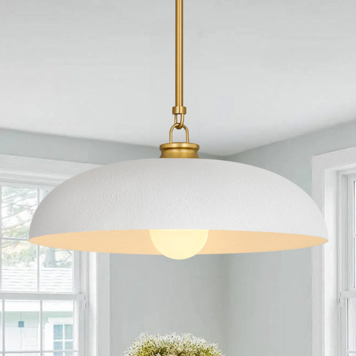 Mercer41 Lysander 1-Light 15.7"W Dimmable Dome Kitchen Island Pendant ETL Certified $399