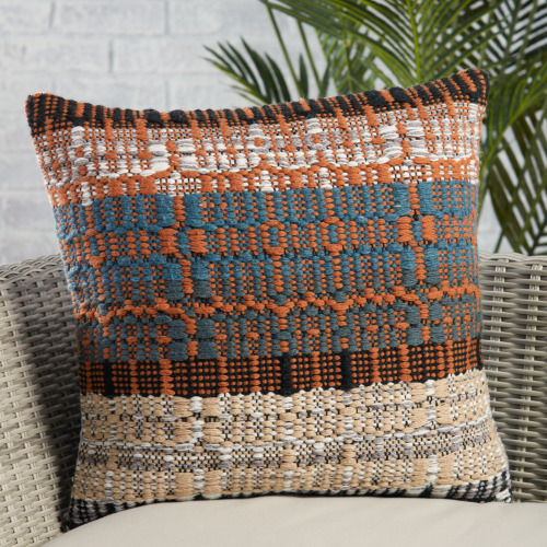 Dakota Fields Indoor / Outdoor 22" Square Throw Pillow Cover New In Box $199