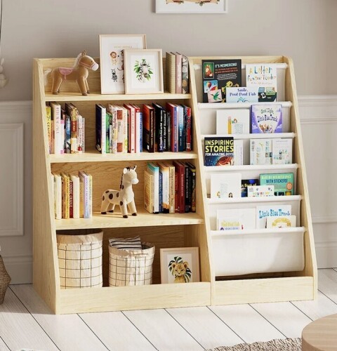 Latitude Run&reg; Maggiorina Kids Standard Bookcase, Storage Book Rack, Organizer Cabinet, Book Display New In Box $299