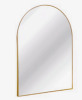 Ebern Designs 24X36 Inch Metal Framed Arched Bathrrom Mirror New Shelf Pull $299
