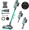 QikCln Cordless Vacuum Cleaner - 250W 30Kpa Powerful Stick Vacuum, 90000 RMP Motor, LED Display, Three Modes, 40 Mins Runtime Rechargeable Handheld Vacuum for Pet Hair Hardwood Carpet - Green New In Box $299