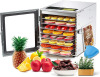 Cercker Food-Dehydrator Machine 8 Stainless Steel Trays, 500W Jerky Dehydrator for Meat, 190&ordm;F Mushroom Dryer, 24H Timer Fruits Dryer for Herbs, Veggies, Yogurt & Dog Treats New In Box $299