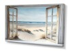 Designart Window To The Beach II Canvas Wall Art, 24" x 36" New In Box $99