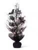 Lightshare 26 in. Halloween Willow Bonsai with 20 LED Purple Lights, Plug in or Battery / Glitzhome 20 in. H Lighted Pink Halloween Berries Table Tree New In Box Assorted $79 - 2