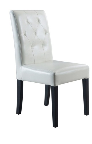 Christopher Knight Home Gentry Bonded Leather Ivory Dining Chair Similar to Picture New Open Box $399