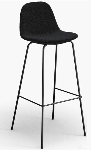 Aeon Maxine Velvet Bar Height Stool In Black New In Box $399