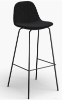 Aeon Maxine Velvet Bar Height Stool In Black New In Box $399