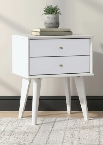 Wade Logan&reg; Branquinha 2 Drawer 22" H Nightstand New In Box $299