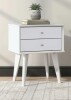 Wade Logan&reg; Branquinha 2 Drawer 22" H Nightstand New In Box $299