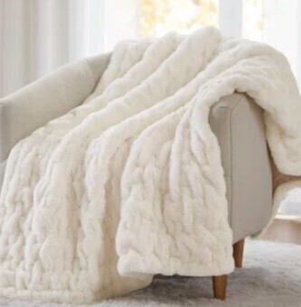 ESCA Luxury Faux Fur Blanket 180cm x 340cm $99