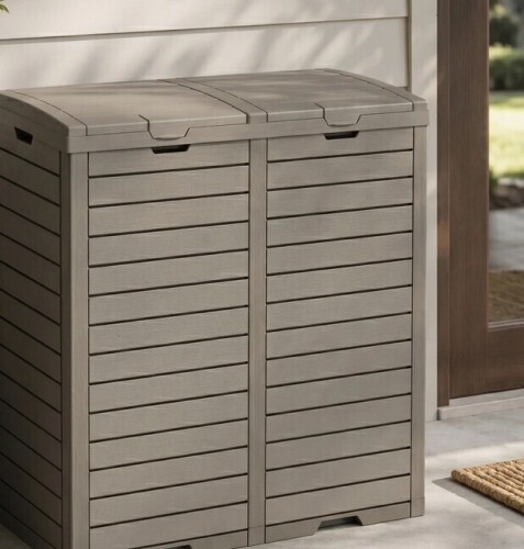 Yitahome 62 Gallon Manual Lift Trash Can New in Box $299