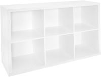 ClosetMaid 6 Cube Storage Shelf Organizer Bookshelf with Back Panel, Easy Assembly, Wood, White Finish New Shelf Pull $199