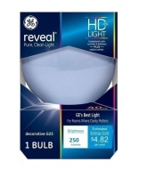 GE 48695 Reveal Incandescent G25 Globe Bulb, Soft White, 40W New In Box