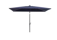 Crestlive Products 9 ft. x 5 ft. Rectangular Outdoor Market Umbrella in Navy Blue Tiltable Patio Table Umbrella New In Box $299
