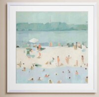 Joss & Main "Sea Glass Sandbar I" by Emma Scarvey Painting Print New In Box $299
