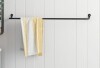 Sand & Stable&trade; Calliope 32'' 1 Wall Towel Bar / Moen Double Curved Shower Rod in Brushed Nickel New Shelf Pull Assorted $199